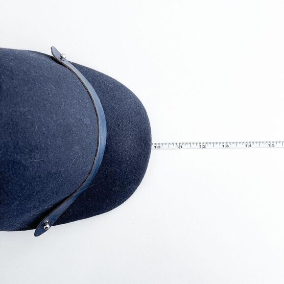 Tirabasso Women's Horseback Riding Hat Round Head Shape Wool Black - Picture 4 of 5